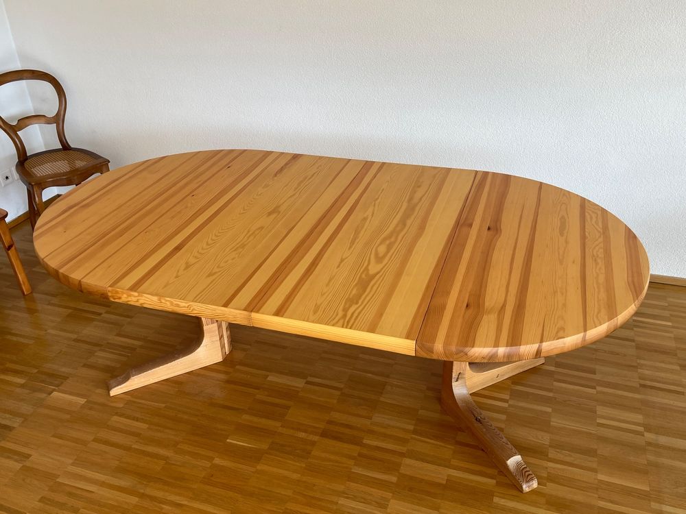 Holztisch rund / oval ausziehbar (Gebraucht) in Würenlos für CHF 50 ...