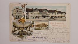 Ansichtskarte Wetzikon Hotel Schweizerhof Litho R34