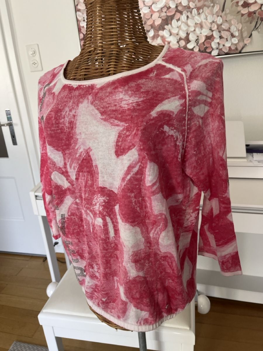 Monari Pulls & Sweat-shirts: Pullover mit Blumenmuster, Monari, 36 – D'occasion à Solothurn par Bobesch08 3