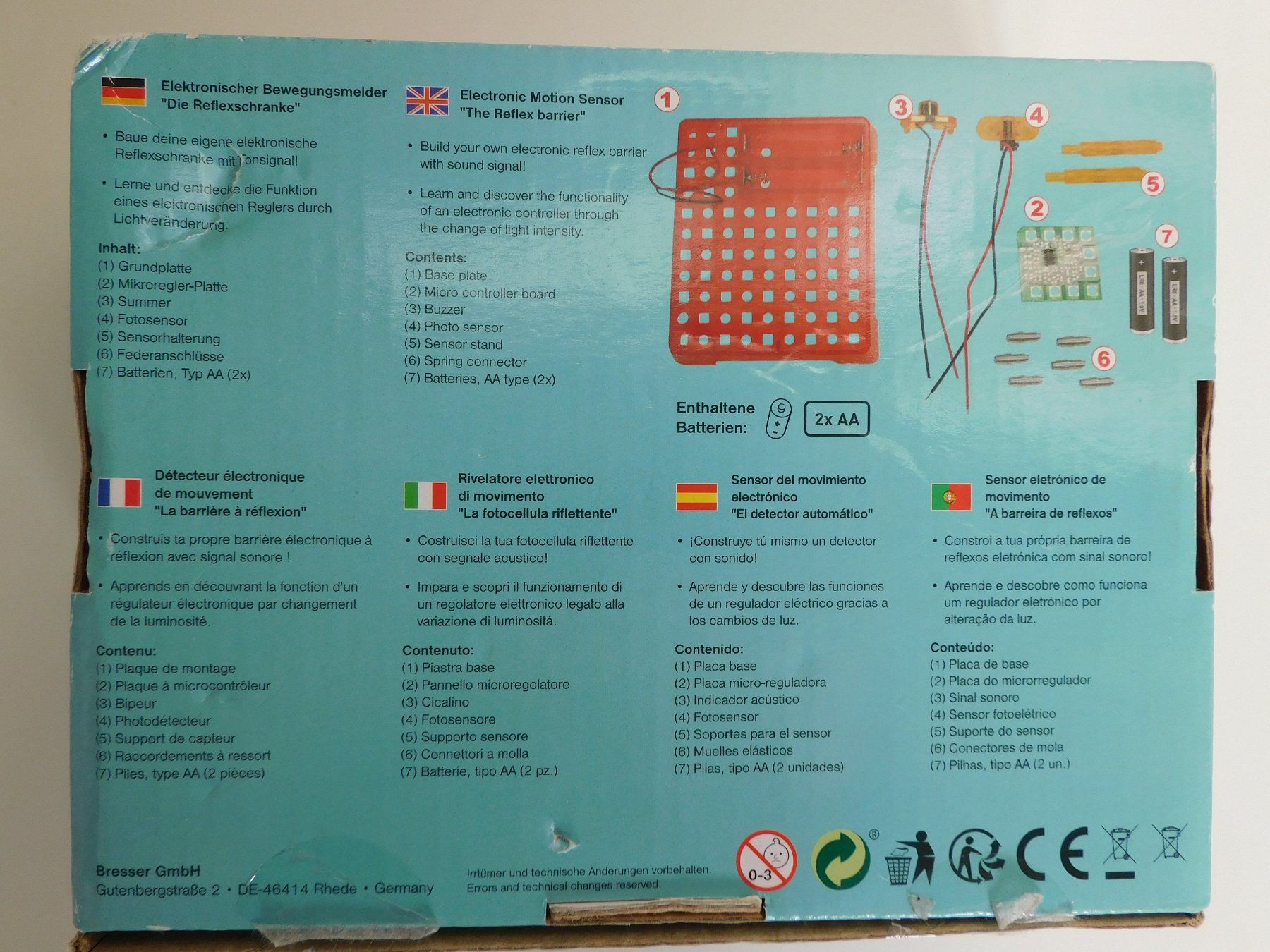 Kit di costruzioni: BRESSER JUNIOR Experimentierset Bewegungsmelder – Usato da Walzenhausen venduto da INROK 1