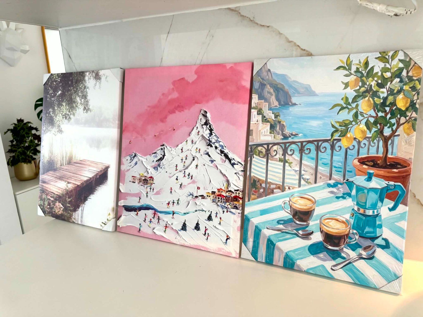 Posters & Illustrations: 3 Wandbilder modern neu – Neuf avec emballage d'origine à Bern par Miraitrading