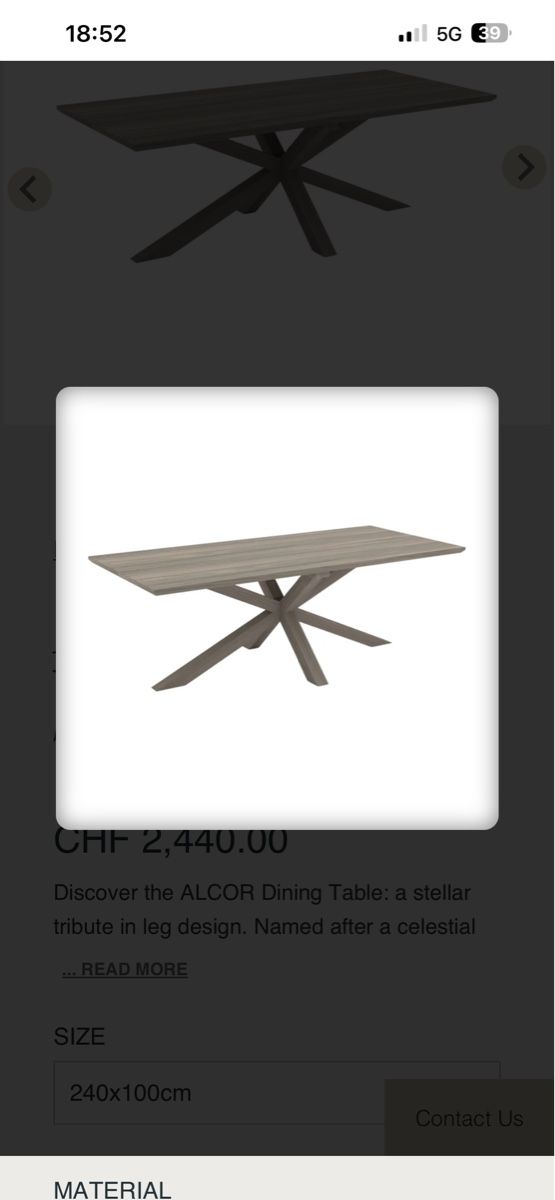 Tavoli: Table de salle à manger ALCOR – Usato da Gland venduto da astra18