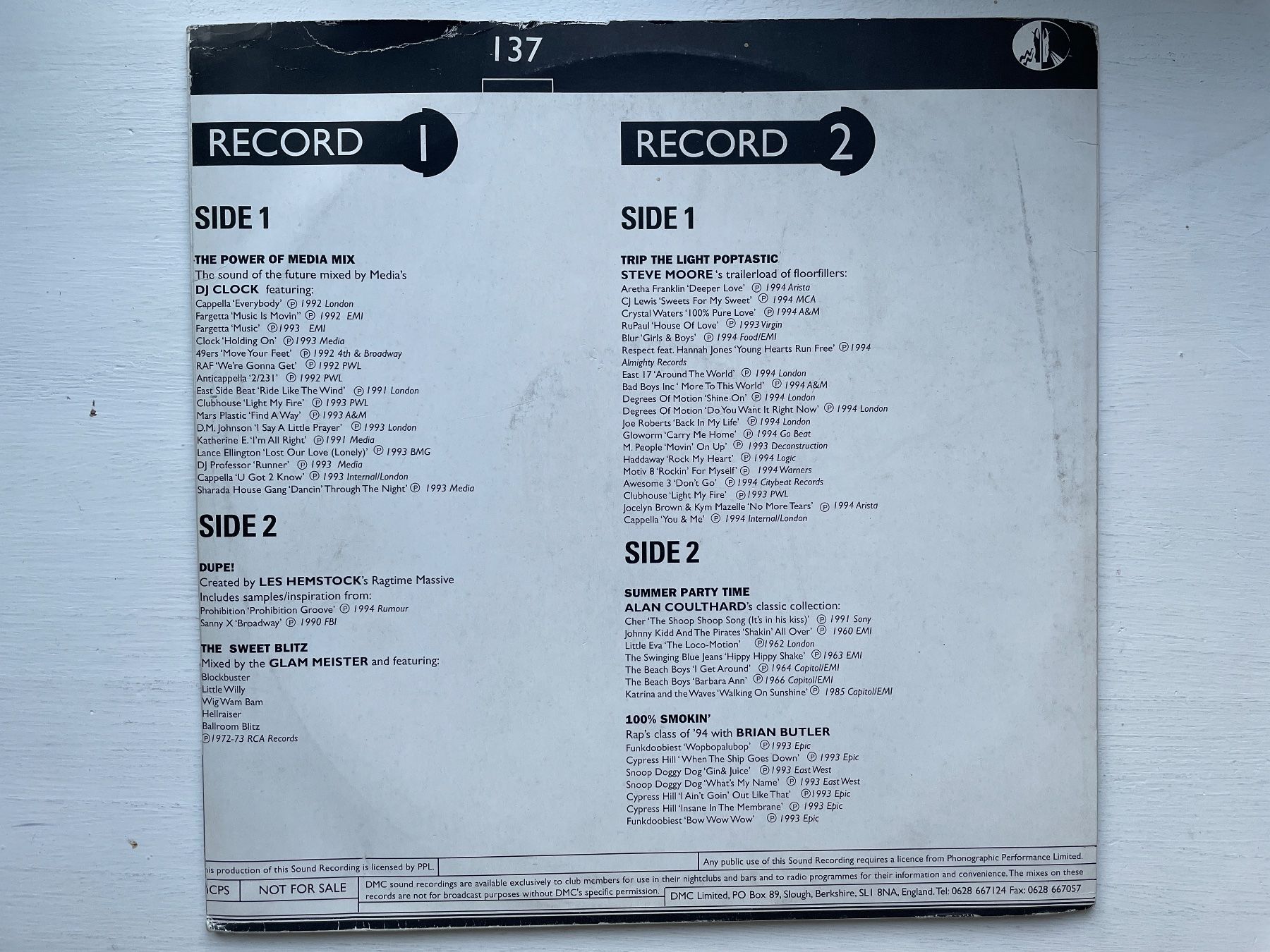Dischi in vinile: DMC - The Mixes 137 - Doppel 12" Maxi, 1994 – Usato da Zürich venduto da Andy_t71 1