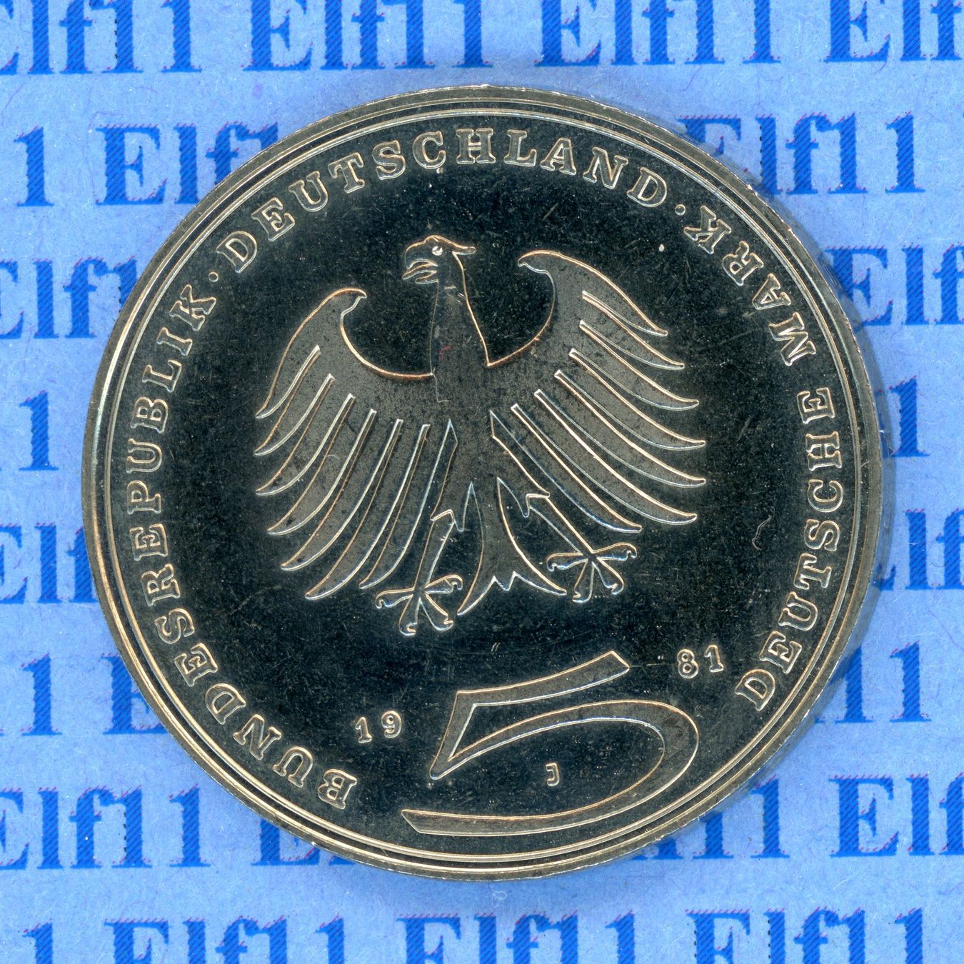 Tutti le monete: DEM___5.00 1981J Gotthold E. Lessing unz 5 Deutsche Mark – Nuovo (secondo la descrizione) da Widnau venduto da Elf11