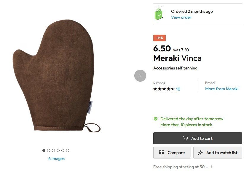 Creme abbronzanti: Meraki, Self Tan glove – Nuovo e nell'imballaggio originale da Fribourg venduto da metalhands