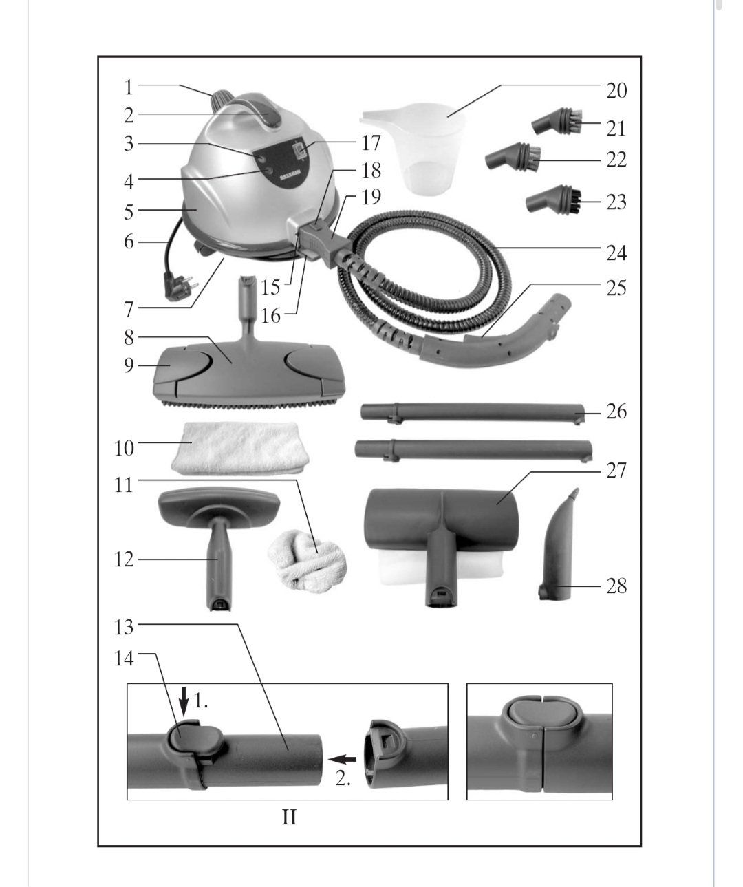 Pulitori a vapore: Severin Allround-Dampfreiniger DR 8202 – Usato da Niederneunforn venduto da wip_dmq9 6