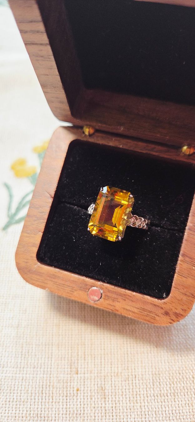 Anelli: NEW - S925 Citrine Ring (Adjustable) – Nuovo (secondo la descrizione) da Zürich venduto da cin_wcf6 2