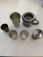 G 730 ) 6 diverse Vintage  Zinn Becher