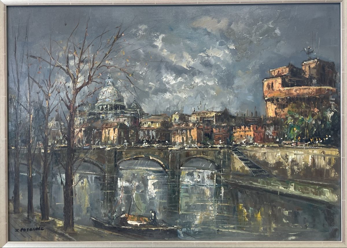 Dipinti: Huile Rome signature illisible – Usato da Biel/Bienne venduto da Galaq