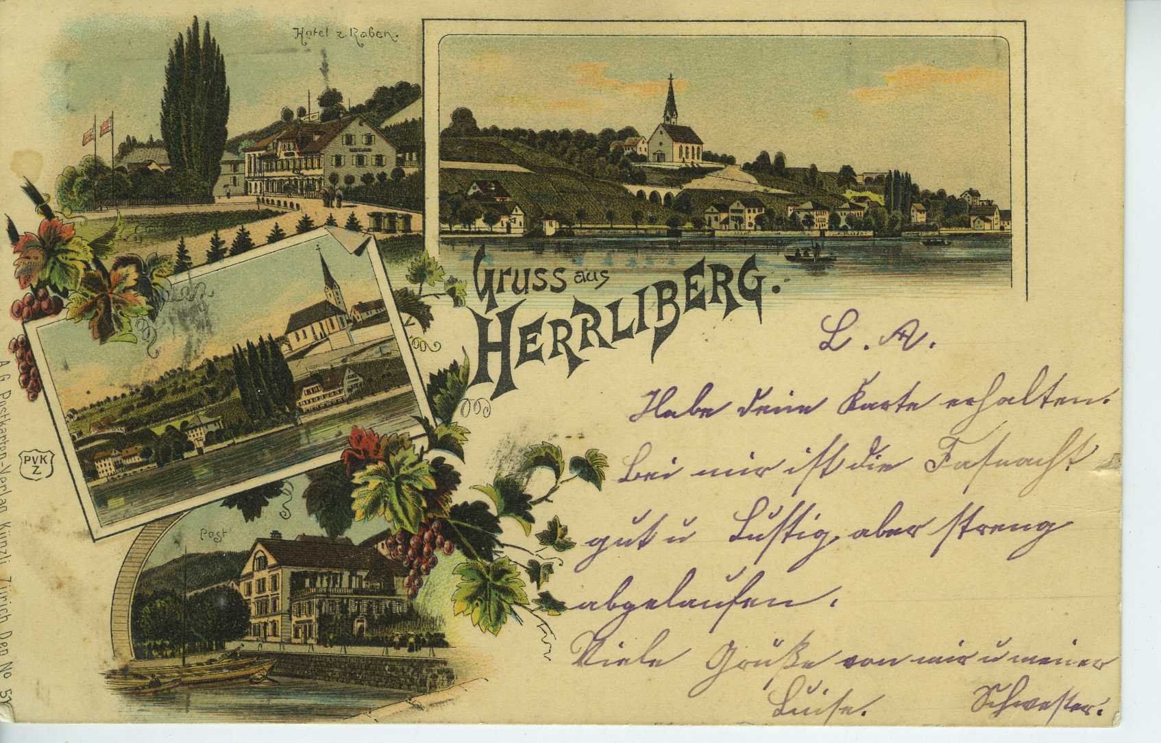 Cartes postales: Herrliberg ZH - Lithokarte – D'occasion à Schleitheim par Pmschlaate