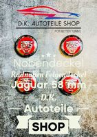 Jaguar Nabendeckel 58 mm Felgendeckel Nabenkappen Set