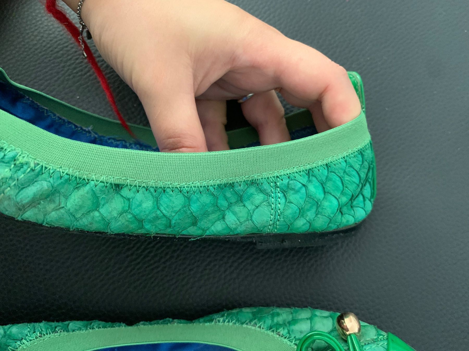 Scarpe da donna: Schuhe, natürliche Pythonhaut ballerina .Ballerinas. – Usato da Zell LU venduto da AliAli24 6