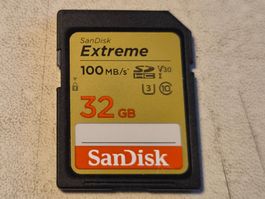 SD Card SanDisk Extreme 32GB / 100MB/s