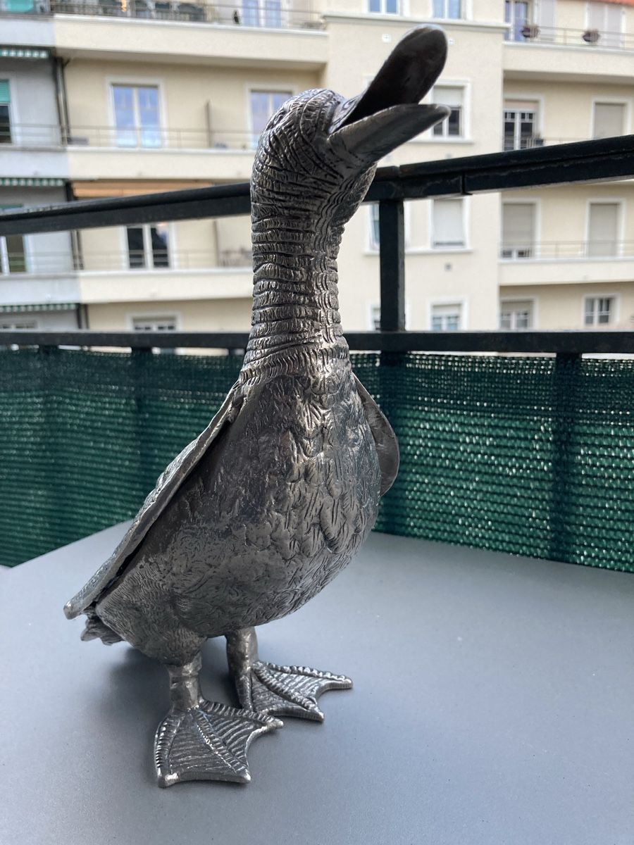 Alle Dekorationen: Canard en métal argenté – Gebraucht aus Genève von EdsoaresS 4