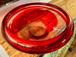 MURANO VINTAGE WUNDERSCHÖNE SCHALE AUS 70-ER, MASSIV,TOP