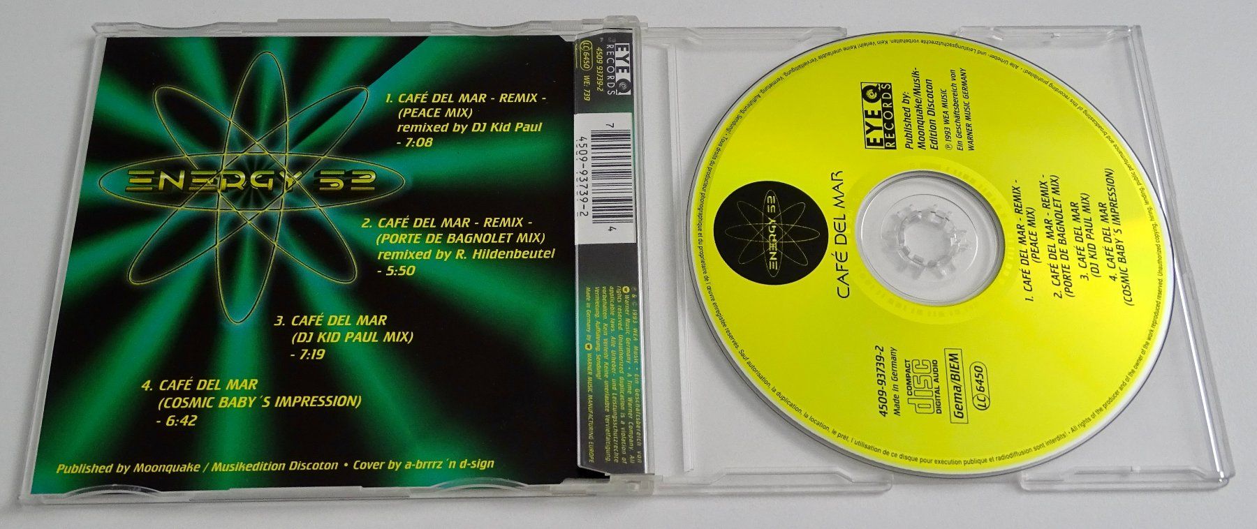 CD: Energy 52 Café del Mar Remixes Maxi CD Old School Techno – Usato da Gwatt (Thun) venduto da samojede67 1