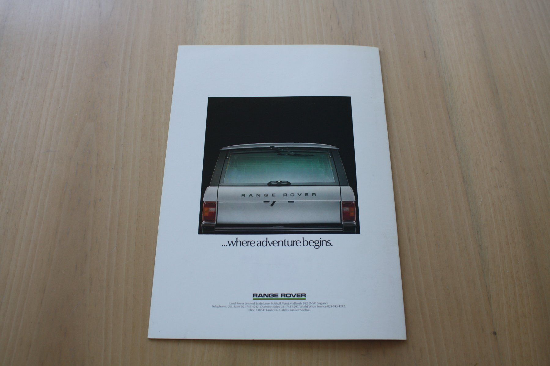 Dokumente: Range Rover Classic Broschüre Prospekt Katalog 5/1984 – Gebraucht aus Wikon von erwin400 8