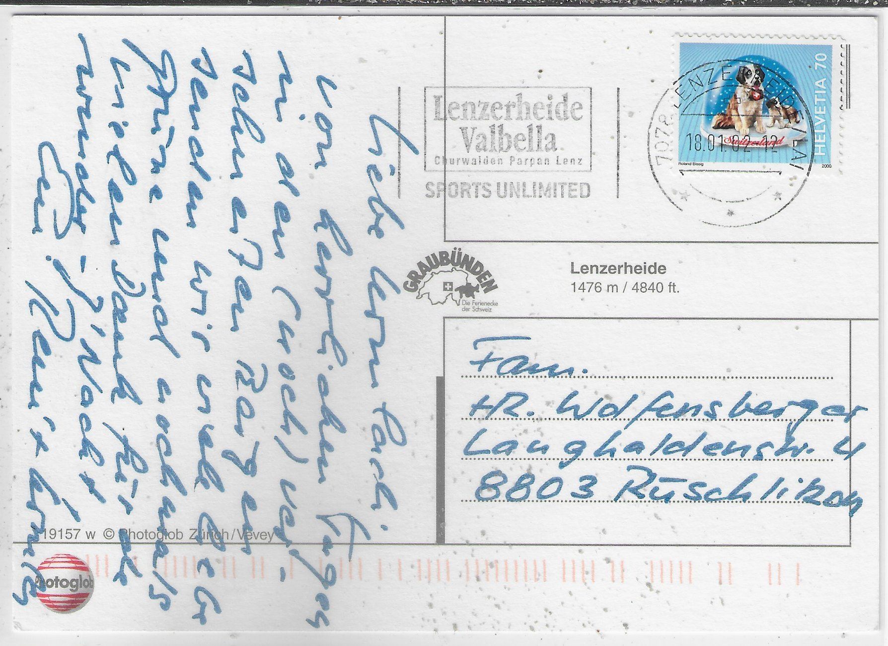 Cartes postales: Lenzerheide im Winter – D'occasion à Ettingen par Kartenplanet 1