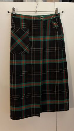 Gucci karierter Midi Rock Gr. XS/S