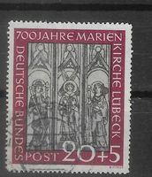 Bund: Mi. 140 von 1951 700 Jahre Marienkirche in Lübeck