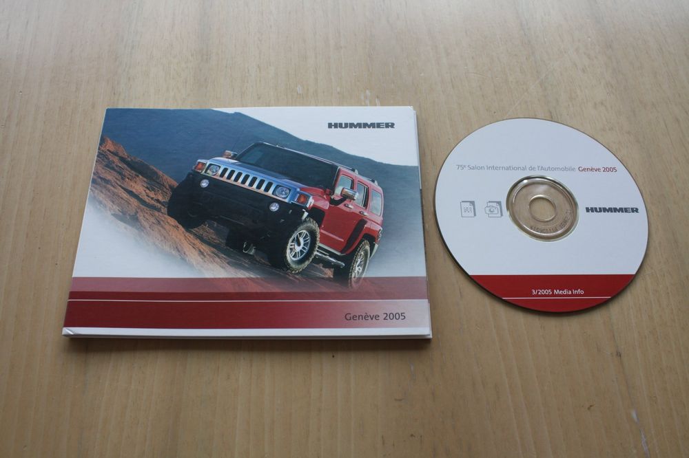 Hummer Pressemappe/CD Genf 2005 Hummer H3/H2/H1 | Kaufen auf Ricardo