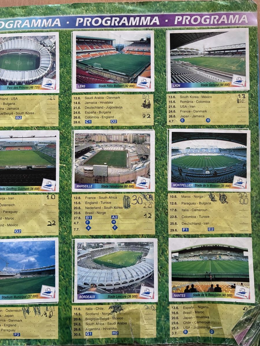 Panini Album: WM 98 Panini Album komplett – Usato da Baden venduto da Goldbaum 3