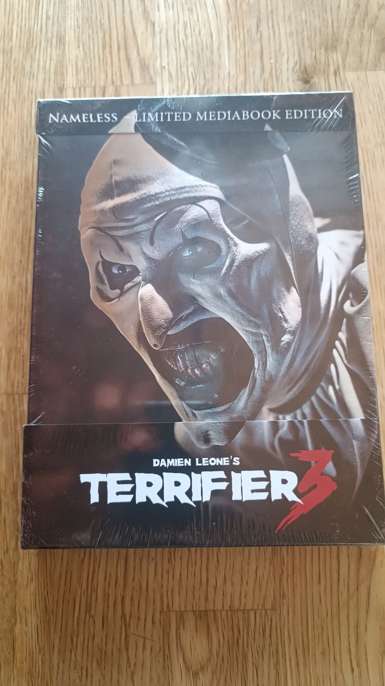 Tutti i DVDs: Terrifier 3 Mediabook – Nuovo e nell'imballaggio originale da Oberkulm venduto da Plankton