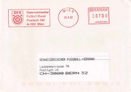 FUSSBALL-Korrespondenz AUSTRIA - SCHWEIZ