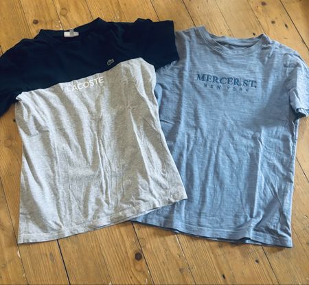 2 T-Shirts Lacoste & H&M Gr. 152