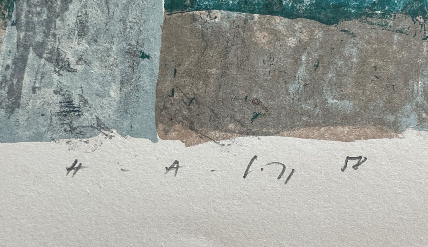 Foto & Immagini: Bild  -   Herde mit Mann -  signiert 1958 – Usato da Stetten AG venduto da Brissago25 3