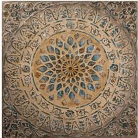Faszinierendes Mandala Edle Struktur in Gold, Bronze,Türkis