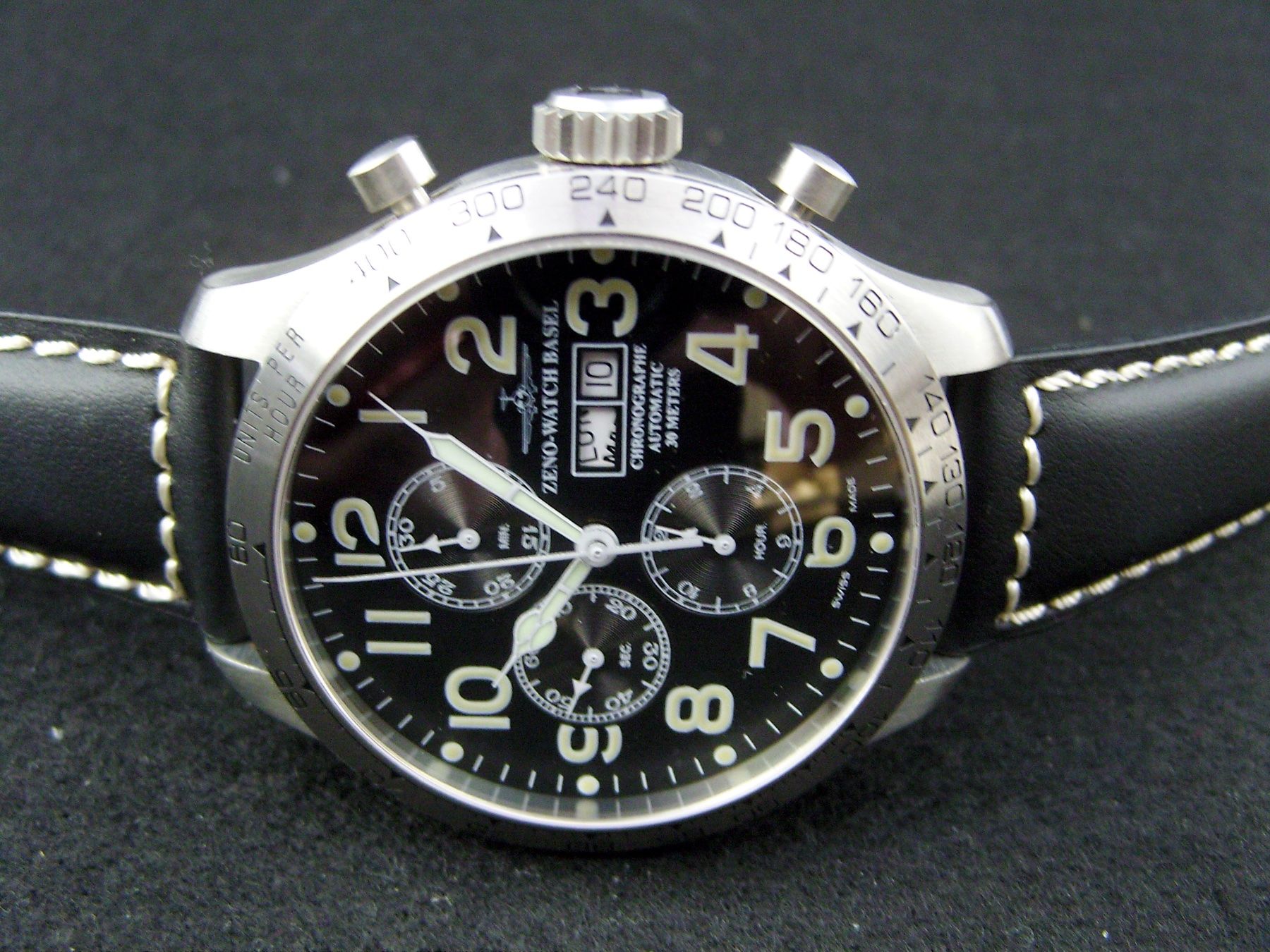 Zeno Orologi: Neuer Oversized Pilot Tachymeter Chrono Day-Date/ Automatik – Nuovo e nell'imballaggio originale da Mels venduto da niezie2002 2