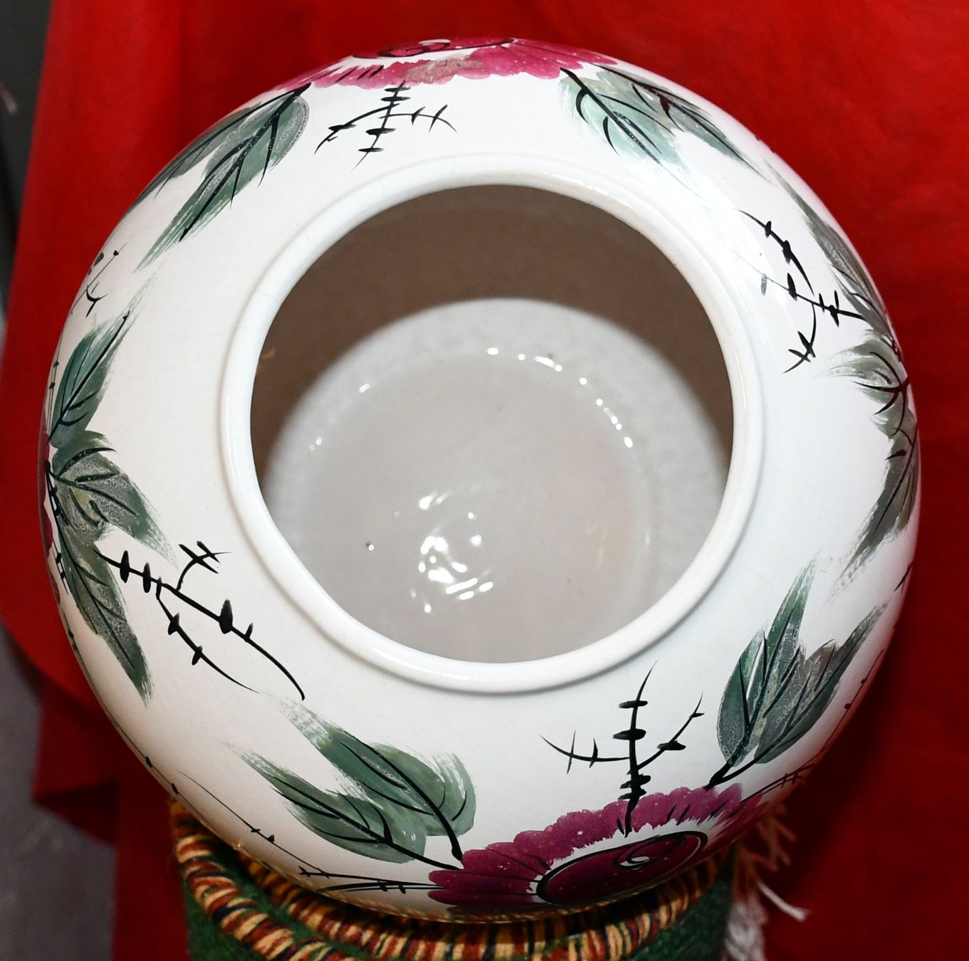 Vasi & Recipienti: Schöne, Keramik Blumenvase, Handbemalt - Herbstdeko! – Usato da Rotkreuz venduto da salsanera 5