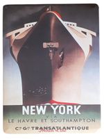 Aufsteller Werbung Transatlantik Ozeandampfer