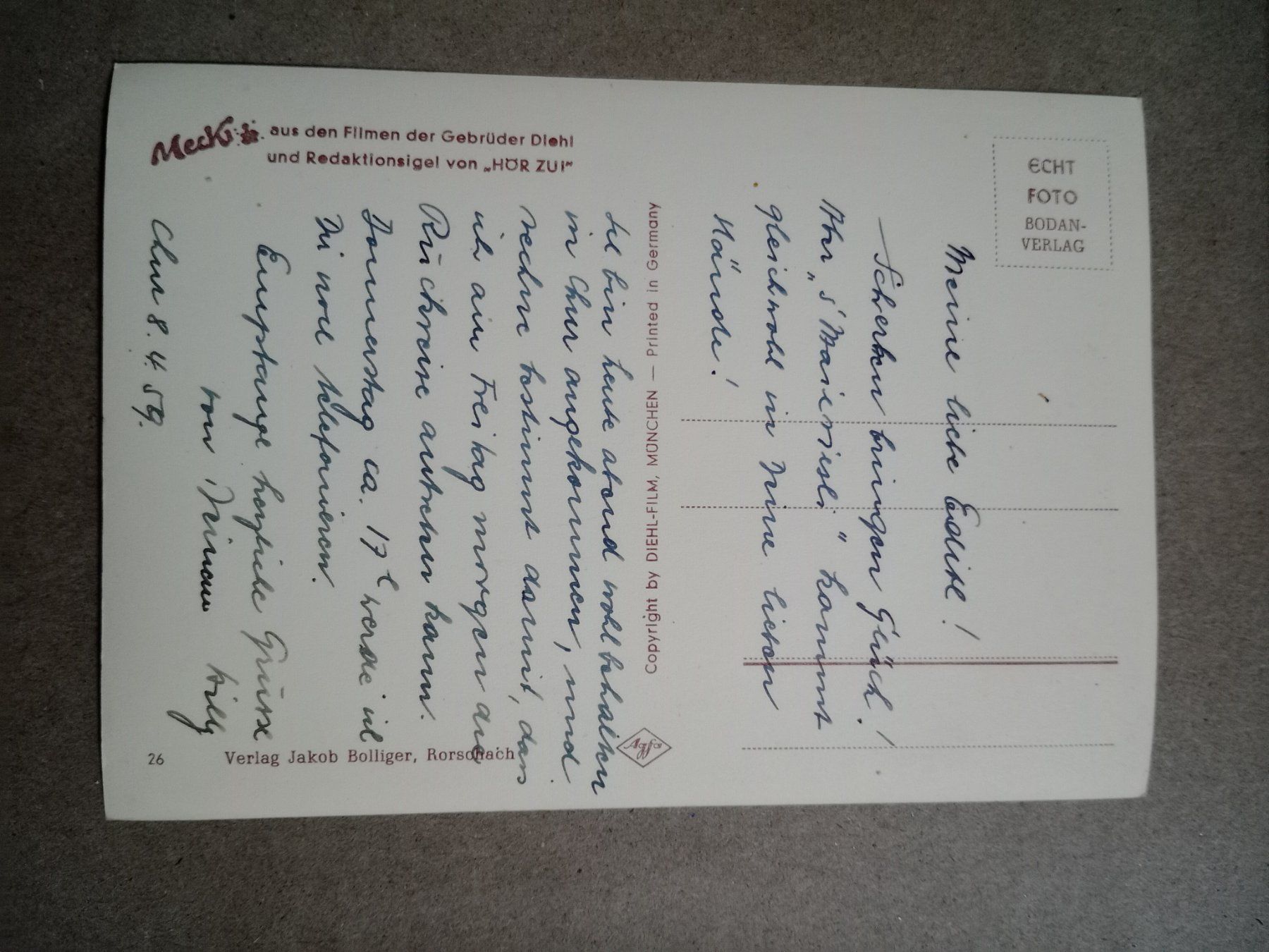 Cartes postales: Mecki Karte s/w  1959 – D'occasion à Küttigen par Melisch1000 1