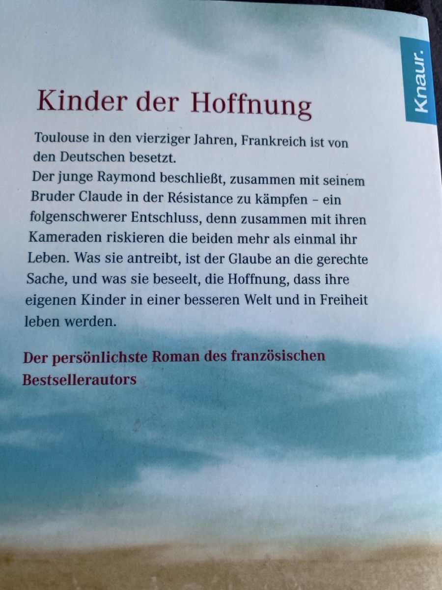Libri: Marc Levy: Kinder der Hoffnung, Roman – Usato da Kägiswil venduto da C_Jaco 1
