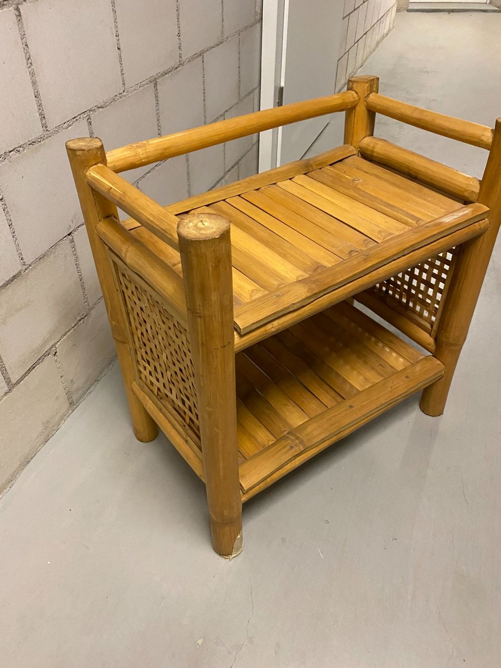 Rattan Möbel Bankli 65 x 38 x 66 cm (Gebraucht) in Niederrohrdorf für ...
