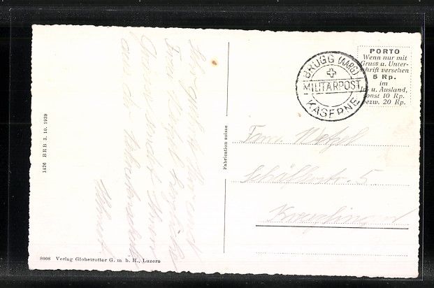 Cartoline postali: AK Brugg, Neue Kaserne mit Vorplatz – Usato da Berlin venduto da bartko-reher 1