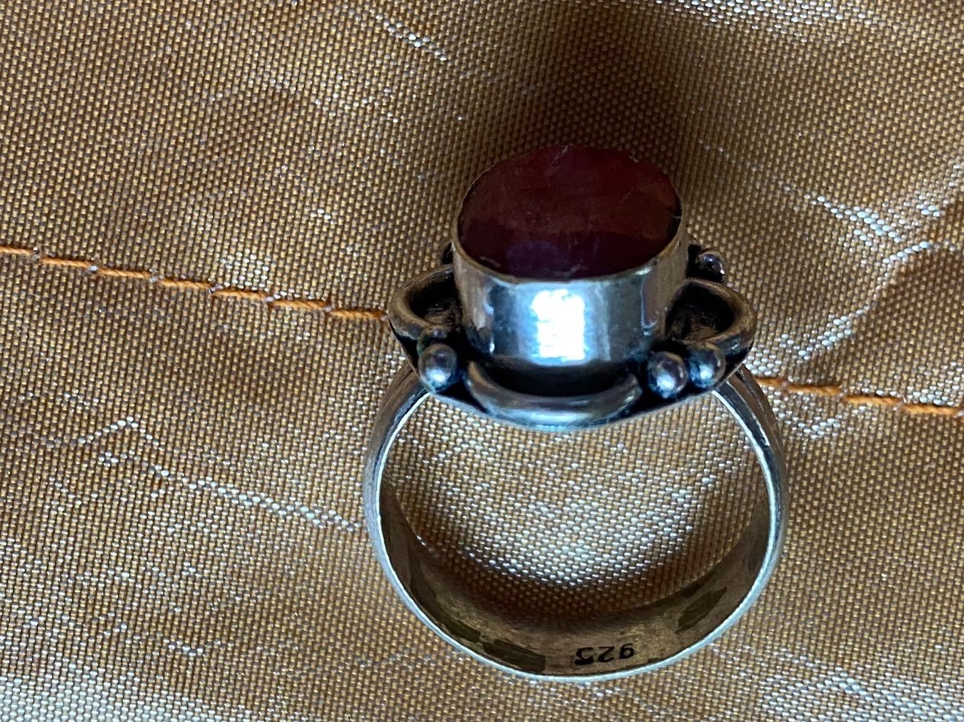 Ringe: Bague en argent avec rubis – Gebraucht aus Clarens von OptitesJoliesChoses 4