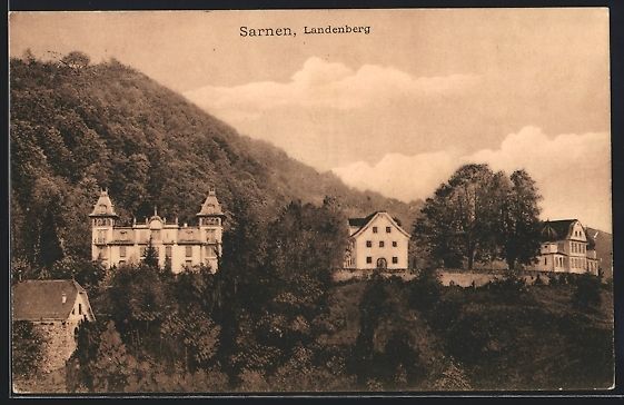 Cartoline postali: AK Sarnen, Teilansicht von Landenberg – Usato da Berlin venduto da bartko-reher