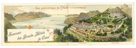 Caux sur Montreux (VD) Souvenir des Grands Hôtels - Litho