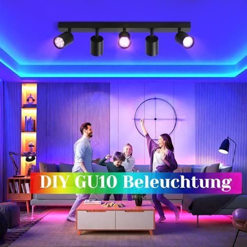 Lampadari & plafoniere: Deckenstrahler Deckenleuchte 5 flammig Spots Deckenlampe – Nuovo e nell'imballaggio originale da Hundwil venduto da Mr.Wong 7