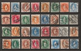 Lot diverse " Stehende Helvetia" Ausgaben
