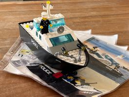 Kult Lego 4010 Polizei Boot, Vintage, mit Anleitung!