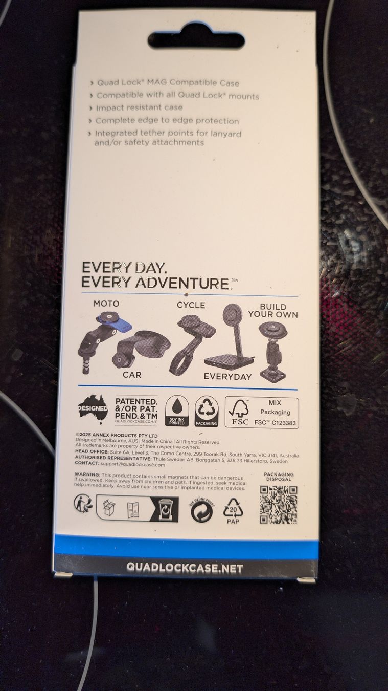 Quad Lock Cover & Protezioni schermo: Quad Lock MAG Case Pixel 9 Pro XL neu – Nuovo e nell'imballaggio originale da Murten venduto da drolla 1