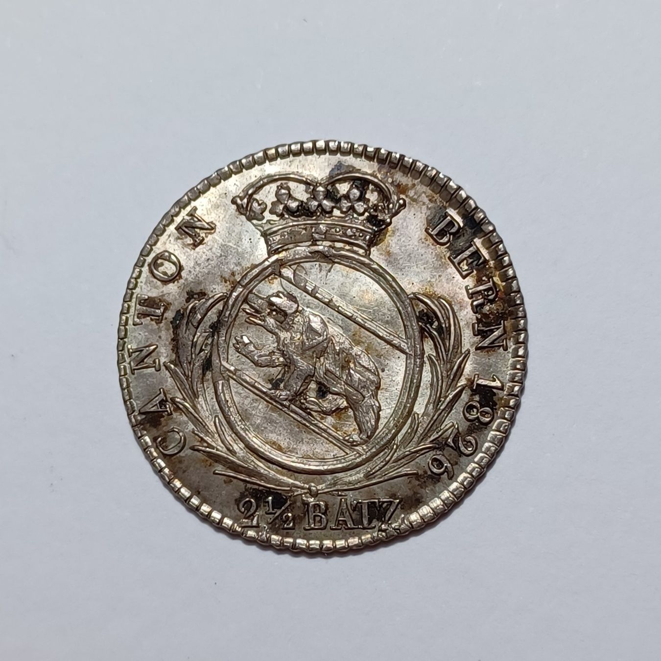 Tutti le monete: 2 1/2 Batzen 1826 Bern – Usato da Pfäffikon ZH venduto da Schweizer_Muenzen