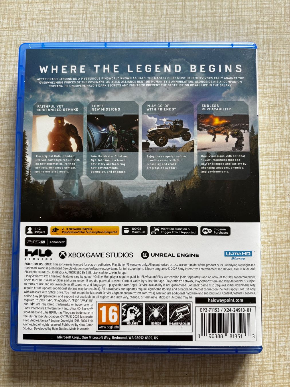 Sony Jeux: Halo Campaign Evolved PS5 – D'occasion à Zürich par mkhansari 1