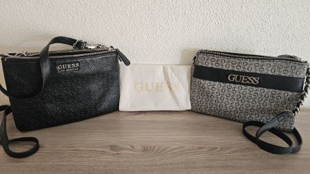 Guess Handtaschen Set 2 Stück schwarz grau gebraucht