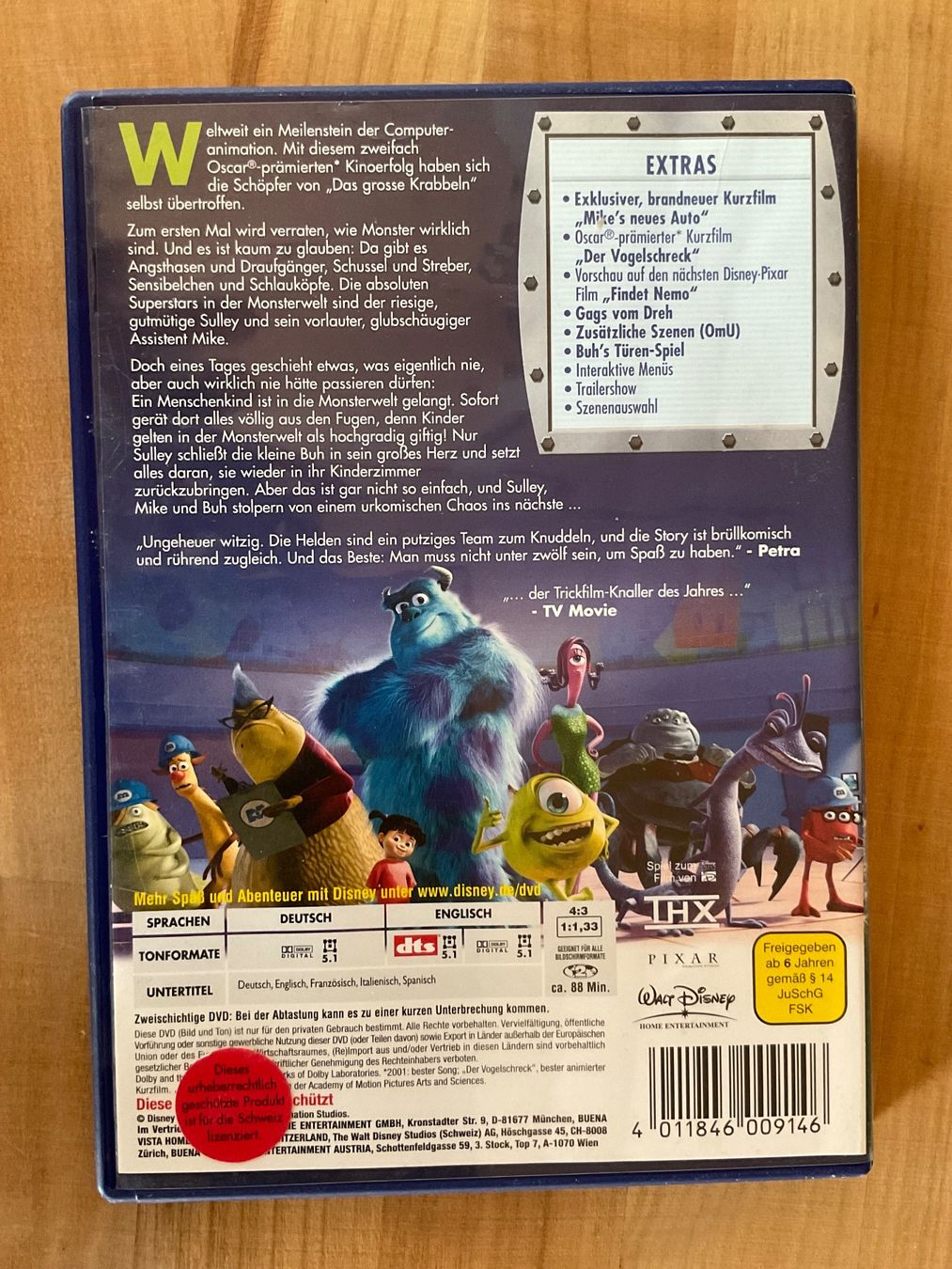 Tutti i DVDs: DVD Die Monster AG – Usato da Rümlang venduto da Sambas19 1
