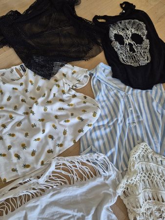 Kleiderpaket 6 Sommershirts Gr. 40/42